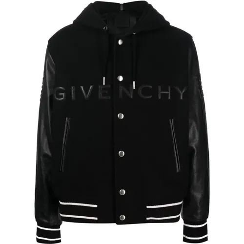 Schwarze Lederärmel Jacke Givenchy - Givenchy - Modalova