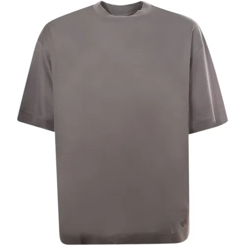 T-shirts and Polos Grey , male, Sizes: M, L, S, XL - Emporio Armani - Modalova