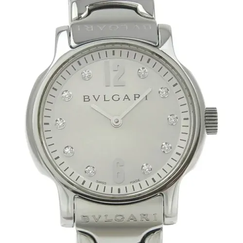 Pre-owned Stainless Steel watches , female, Sizes: ONE SIZE - Bvlgari Vintage - Modalova