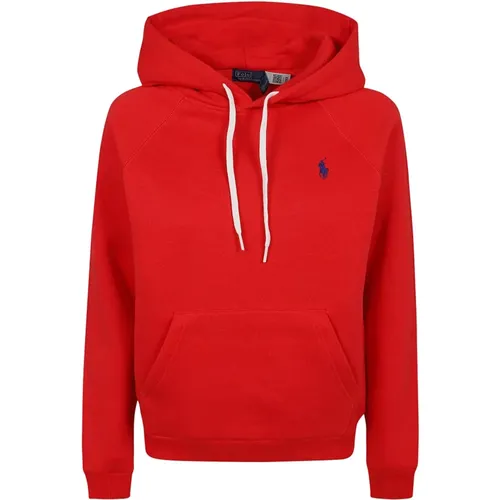 Roter Sweatshirt Gemütlich Stilvoll , Damen, Größe: L - Ralph Lauren - Modalova