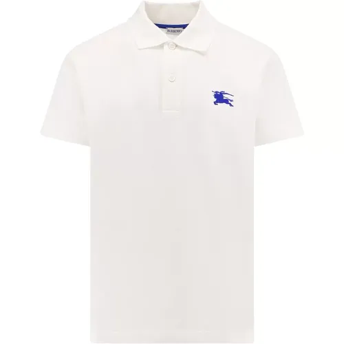 Baumwoll-Poloshirt mit EKD-Stickerei , Herren, Größe: XL - Burberry - Modalova