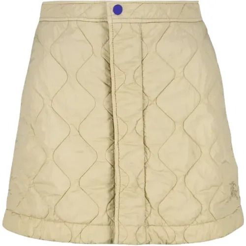 Quilted Short Skirt , female, Sizes: 3XS, 2XS, XS - Burberry - Modalova