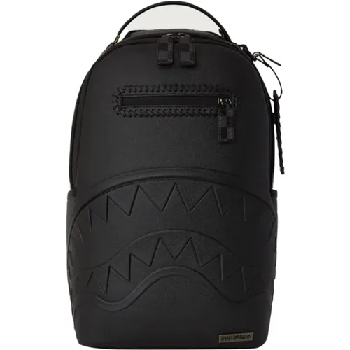 Core Embossed Check Leather Backpack , unisex, Sizes: ONE SIZE - Sprayground - Modalova