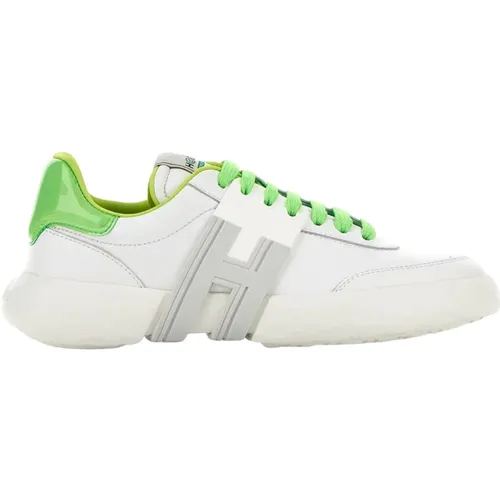 Grüne flache Schuhe - -3R , Damen, Größe: 40 EU - Hogan - Modalova