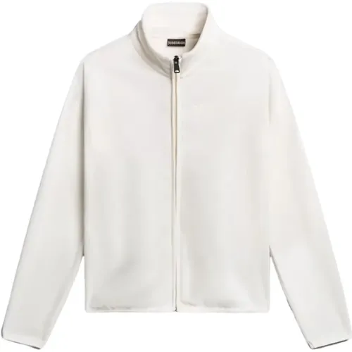 Warm and Cozy Full Zip Fleece Jacket , male, Sizes: M, XS, S - Napapijri - Modalova