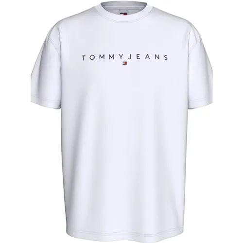 T-Shirts , Herren, Größe: L - Tommy Jeans - Modalova