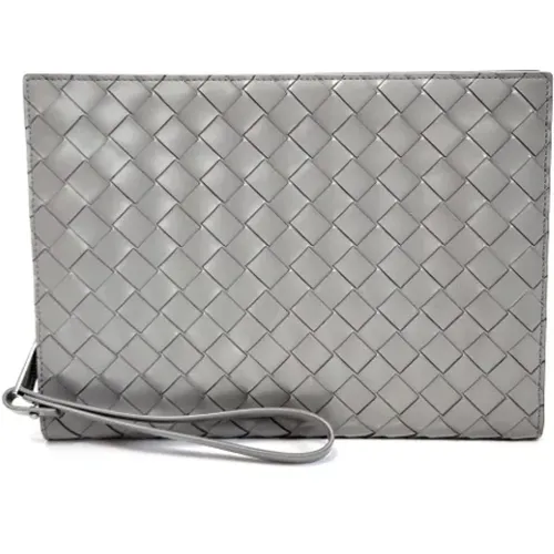 Pre-owned Leather clutches , female, Sizes: ONE SIZE - Bottega Veneta Vintage - Modalova