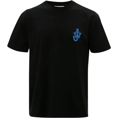 Schwarzes Anchor Logo T-Shirt , Herren, Größe: L - JW Anderson - Modalova