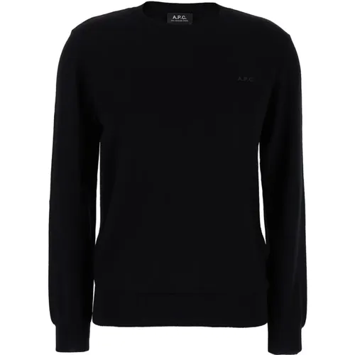 Schwarzer Pullover mit Philo Logo , Damen, Größe: M - A.P.C. - Modalova