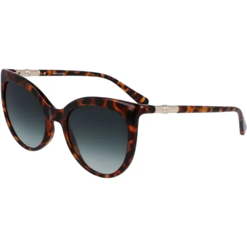 Braune Bio-Injizierte Damen Sonnenbrille - Longchamp - Modalova