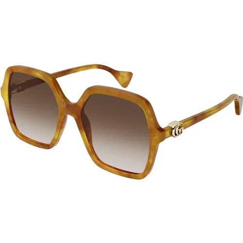 Shaded Sonnenbrillen Gg1072S Style , Damen, Größe: 56 MM - Gucci - Modalova