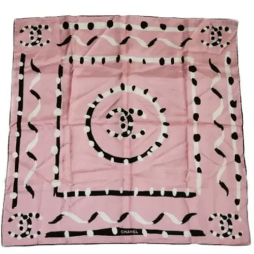 Pre-owned Silk scarves , female, Sizes: ONE SIZE - Chanel Vintage - Modalova