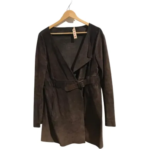 Pre-owned Suede outerwear , female, Sizes: XL - Marni Pre-owned - Modalova