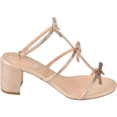 Crystal Embellished Sandals , female, Sizes: 3 UK, 3 1/2 UK, 4 UK, 6 UK, 5 1/2 UK, 2 1/2 UK - René Caovilla - Modalova
