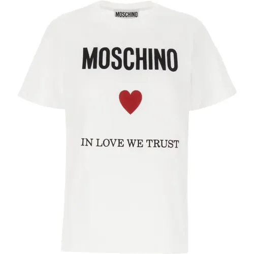 T-Shirts , Damen, Größe: XS - Moschino - Modalova