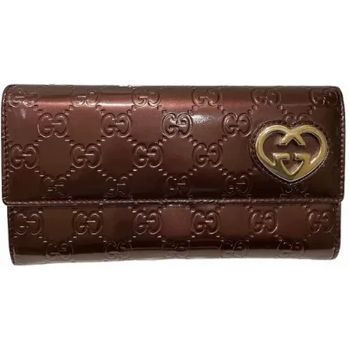 Pre-owned Leather wallets , female, Sizes: ONE SIZE - Gucci Vintage - Modalova