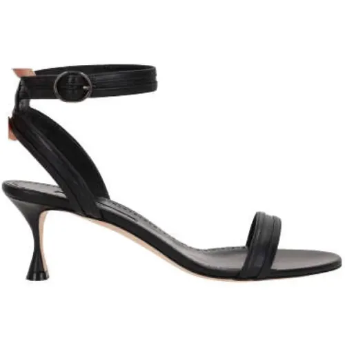 Leather Sandals with Adjustable Ankle Strap , female, Sizes: 7 UK - Manolo Blahnik - Modalova