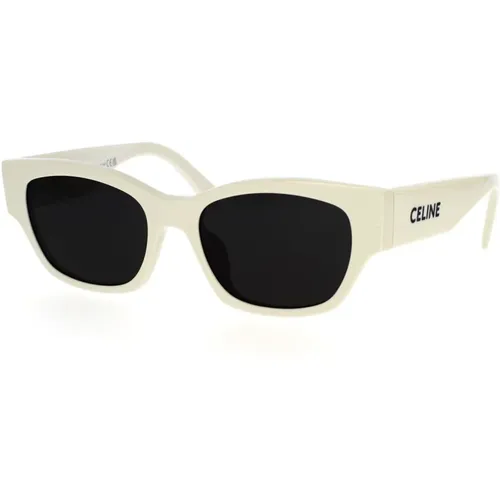Cat-Eye Sunglasses with Dark Grey Lenses , unisex, Sizes: 54 MM - Celine - Modalova