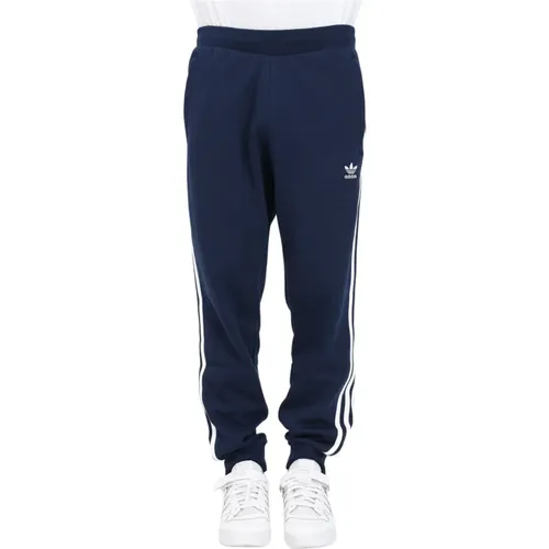 Blaue Hose mit Elastischen Knöcheln , Herren, Größe: M - adidas Originals - Modalova