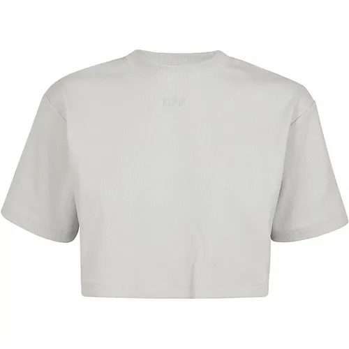 Women's Clothing T-Shirts & Polos White Ss24 , female, Sizes: M, S, XS - Off White - Modalova