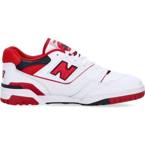 Weiße/Rote Low Top Sneakers , Herren, Größe: 45 EU - New Balance - Modalova