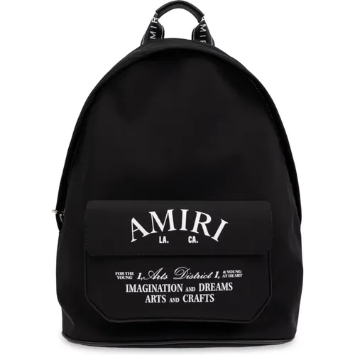 Backpack with logo , male, Sizes: ONE SIZE - Amiri - Modalova