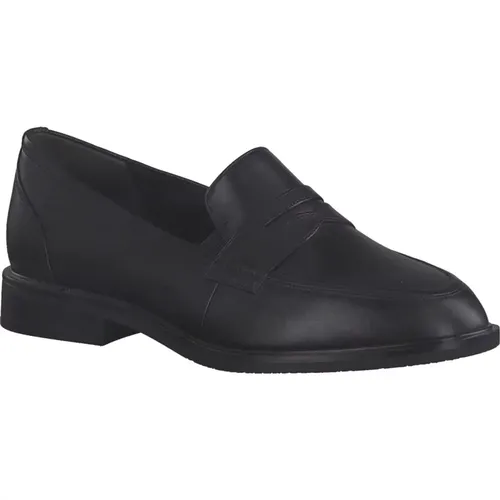 Schwarze Loafers , Damen, Größe: 38 EU - tamaris - Modalova