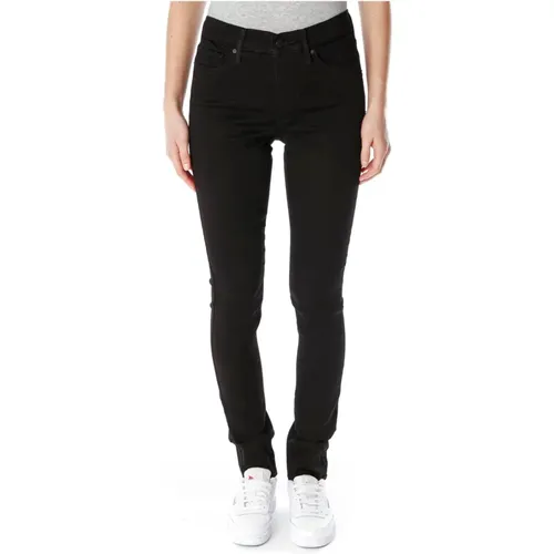 Levi's, Schwarze Skinny Jeans zur Figurformung , Damen, Größe: W28 L30 - Levis - Modalova