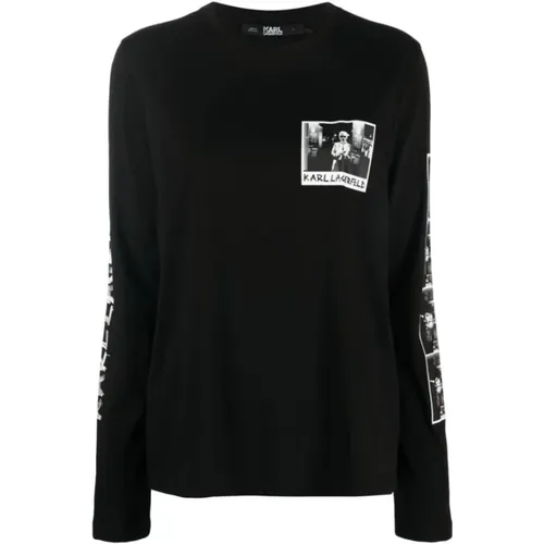 T-Shirt , Damen, Größe: M - Karl Lagerfeld - Modalova