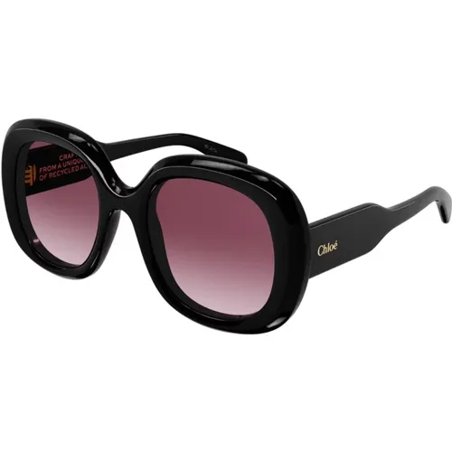 CH0153SLarge Sunglasses , female, Sizes: 54 MM - Chloé - Modalova