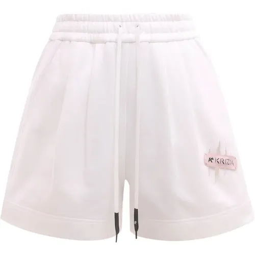 Baumwoll-Shorts mit elastischem Bund - Krizia - Modalova