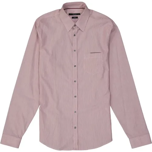 Striped Cotton Shirt , male, Sizes: M - Gucci - Modalova