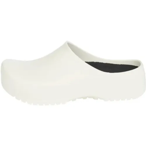 Weiße Mule Schuhe aus PU-Material , Damen, Größe: 40 EU - Birkenstock - Modalova