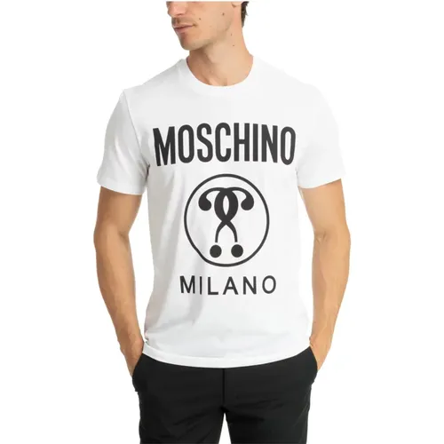 Doppeltes Fragezeichen T-Shirt - Moschino - Modalova
