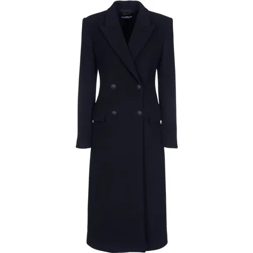 Double-Breasted Long Coat , female, Sizes: M, S, XS - Dondup - Modalova