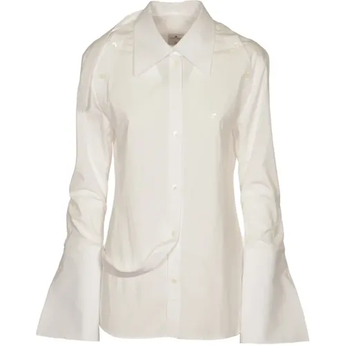 Modular Poplin Shirt , female, Sizes: S - Courrèges - Modalova