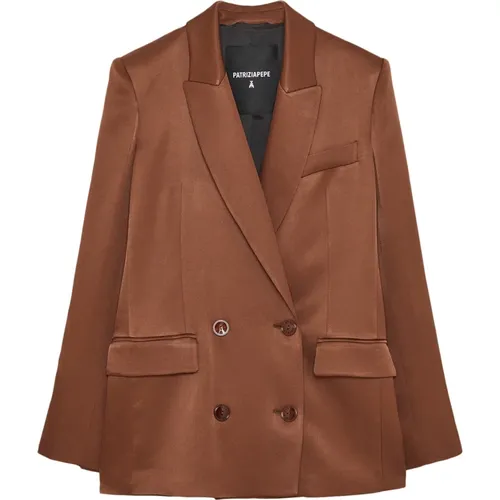 Jacket Double-breasted jacket , female, Sizes: L - PATRIZIA PEPE - Modalova
