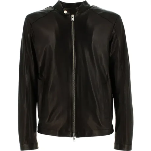 Leather Jackets , male, Sizes: XL, L, 3XL, 2XL - Dfour - Modalova