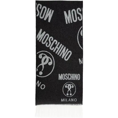Logo Fransiger Wollschal Moschino - Moschino - Modalova