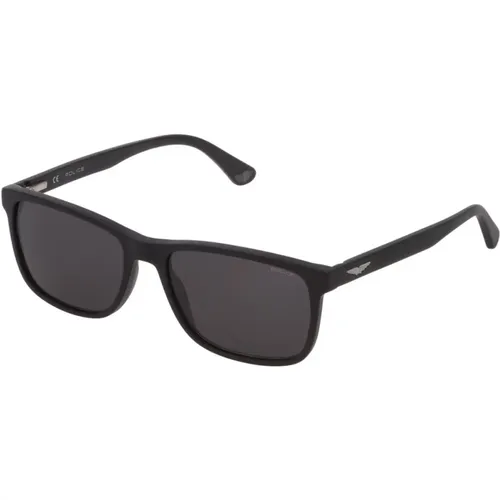 Lite 4 Rechteckige Sonnenbrille Matt Schwarz - Police - Modalova