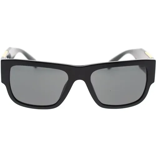 Rectangular Sunglasses with Wide Arms , unisex, Sizes: 56 MM - Versace - Modalova