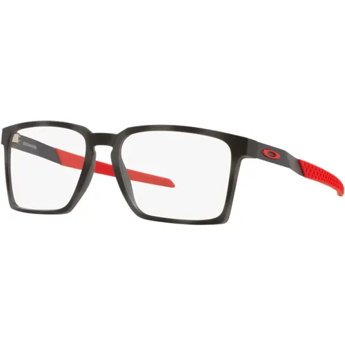 Satin Red Eyewear Frames , unisex, Größe: 54 MM - Oakley - Modalova