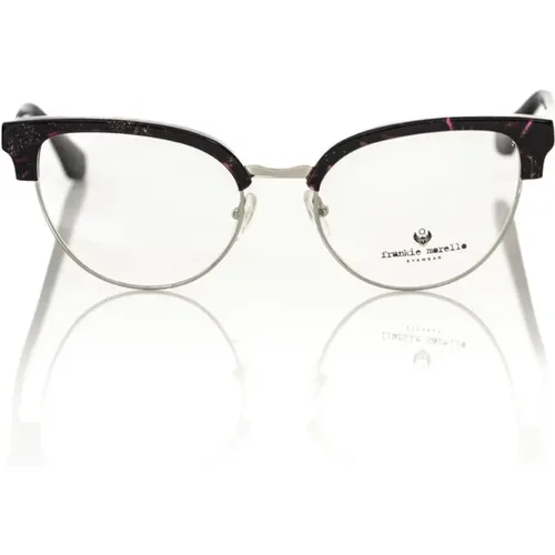 Clubmaster Glasses Bordeaux Glitter , unisex, Sizes: ONE SIZE - Frankie Morello - Modalova