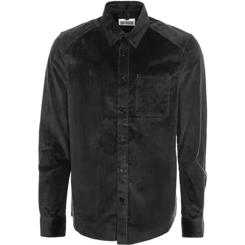 Cordhemd mit Button-Down-Kragen , Herren, Größe: 2XL - drykorn - Modalova