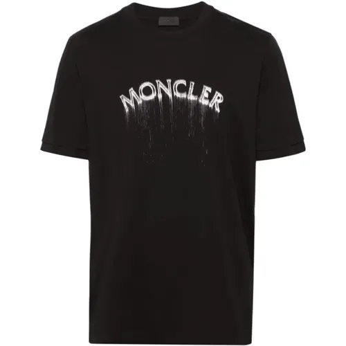 Logo-Print T-Shirt , male, Sizes: L, 2XL, XL - Moncler - Modalova