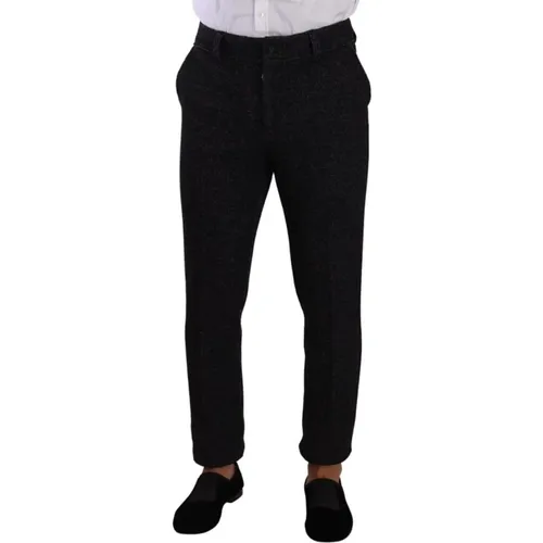 Luxury Wool Blend Suit Trousers , male, Sizes: S, M - Dolce & Gabbana - Modalova