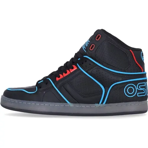 Hohe Skate Schuhe Schwarz/Blau , Herren, Größe: 45 EU - Osiris - Modalova