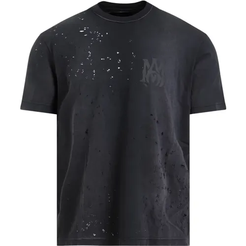 Schwarzes Logo Shotgun T-Shirt , Herren, Größe: XL - Amiri - Modalova