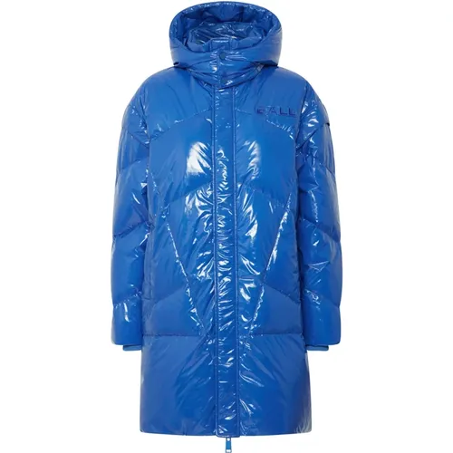 Blaue Kapuzenjacke mit Taschen , Damen, Größe: M - Ball - Modalova