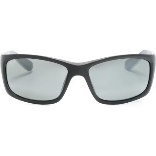 Schwarze Sonnenbrille für den täglichen Gebrauch , Herren, Größe: 61 MM - Maui Jim - Modalova